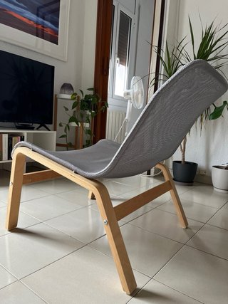 Sillón NOLMYRA IKEA Madera Gris