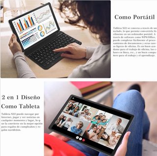 Tablet 10 Android 13 12GB RAM + 128GB
