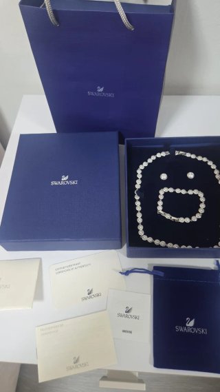 Conjunto Swarovski Angelic Plata