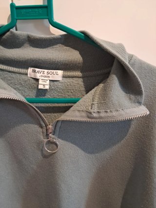 Sudadera corta Brave Soul verde