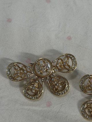 Pendientes Chanel Flor Dorados