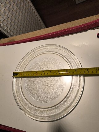 Plato de microondas de cristal