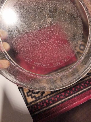 Plato de microondas de cristal