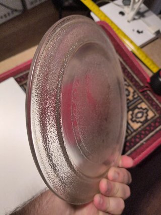 Plato de microondas de cristal