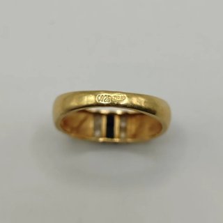 00753 Anillo Oro 18K con Zafiros y Diamantes