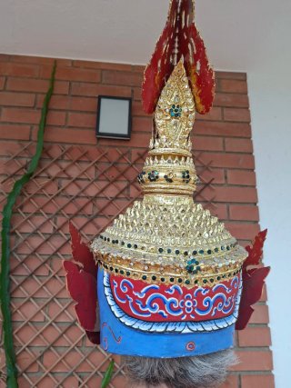 Máscara Tailandesa Azul Khon