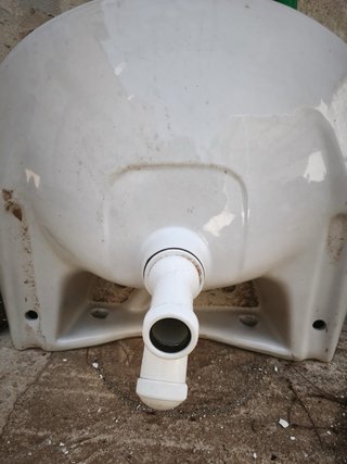 Lote WC + lavabo con pedestal