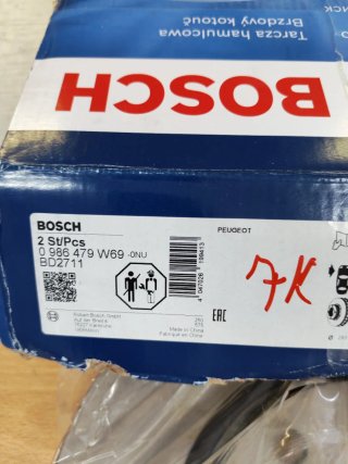 Discos Freno Bosch BD2711 Peugeot/Citroen