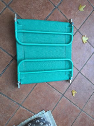Hamaca plegable azul para jardín