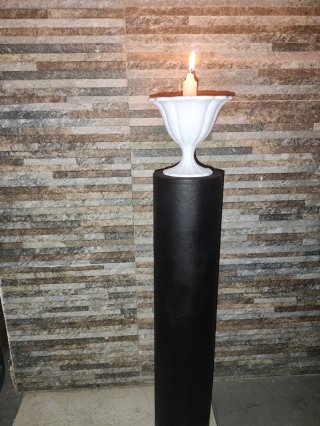 Portavelas Negro y Blanco