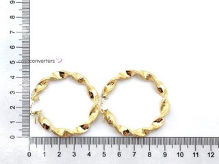 argollas oro 18k