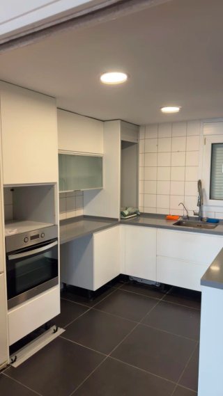 Cocina Laca Blanca y Plata