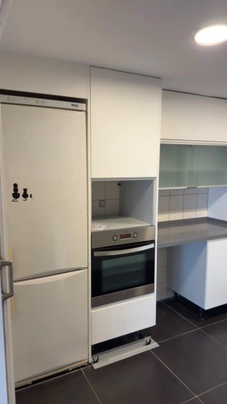 Cocina Laca Blanca y Plata
