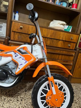 Moto KTM Niños Cross Naranja/Blanco