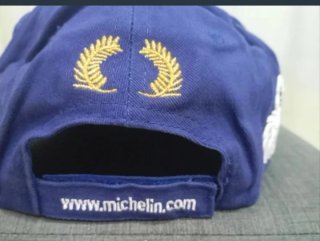 Gorra Podium Michelin Azul y Dorada