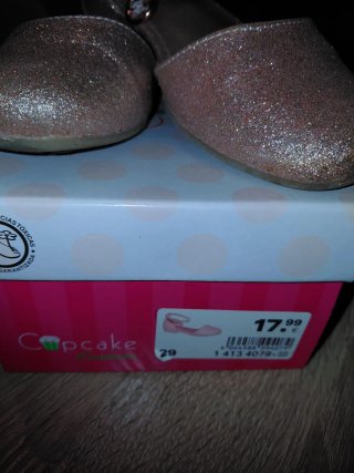 Zapatos niña brillantes con tira talla 29