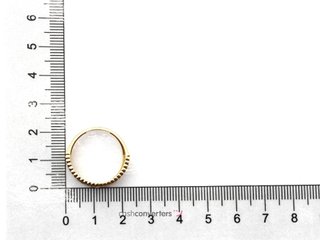 anillo oro 18k con piedra con circonita