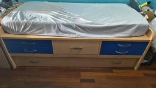 Cama nido con cajones y cama inferior
