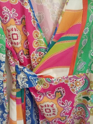 Abito foulard fantasia