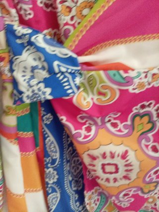 Abito foulard fantasia