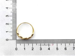 sortija oro 18k con piedra con circonita