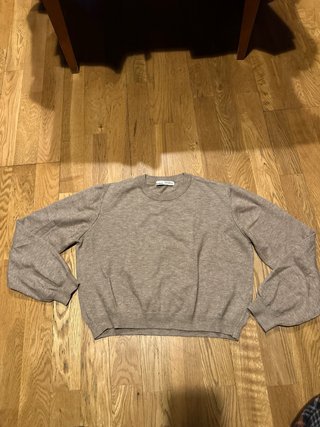 Camisa manga larga marrón talla m nueva
