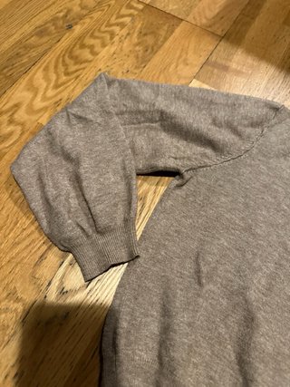 Camisa manga larga marrón talla m nueva