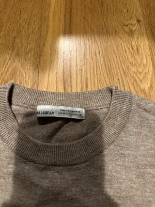 Camisa manga larga marrón talla m nueva