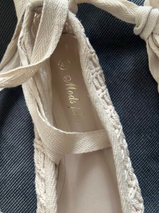 Bailarinas crochet con cordones