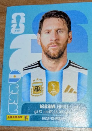 Cromo Panini Messi Mundial 2026