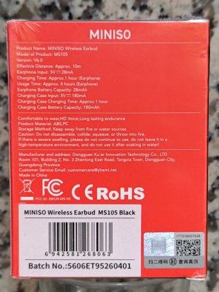 Auriculares Bluetooth 6.0, diseño tipo botón