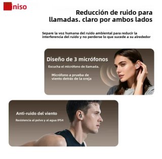 Auriculares Bluetooth 6.0, diseño tipo botón