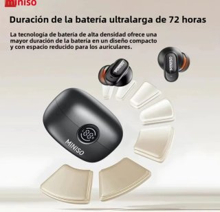 Auriculares Bluetooth 6.0, diseño tipo botón