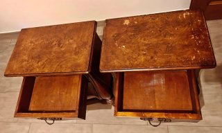 Coppia comodini classici da restaurare