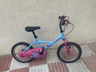 Bicicleta infantil BTWIN azul y rosa