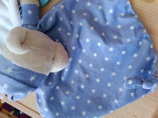 Lote de 4 peluches Doudou para bebé
