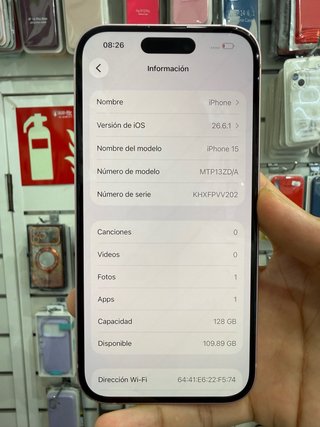 iPhone 15 128GB Rosa Semi Nuevo