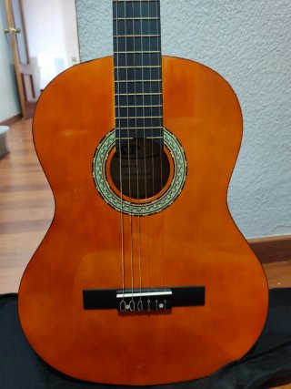 Guitarra Española Clásica Naranja.