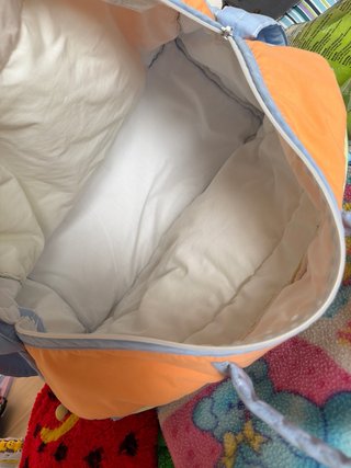 Maleta bebé, mochila y manta.