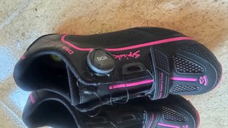 Zapatillas Ciclismo Spiuk Talla 38 BOA Negra/Rosa