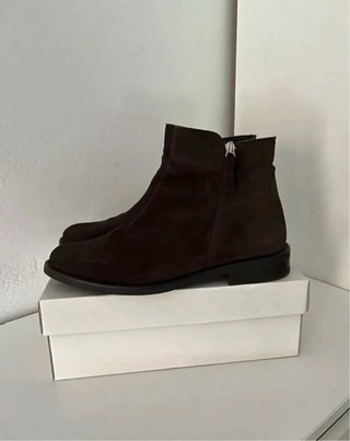 Botines de piel marrón Lola Rey