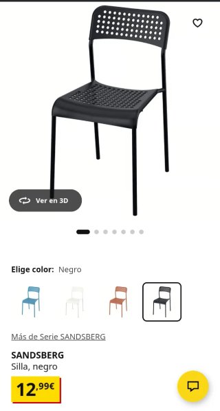 Sillas negras Ikea