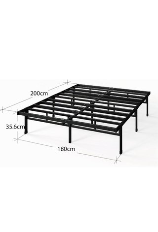 Somier Zinus 180x200cm Negro Metal