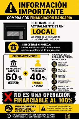 LOCAL PARA HACER VIVIENDA CON GARAJE EN CAN ORIACH