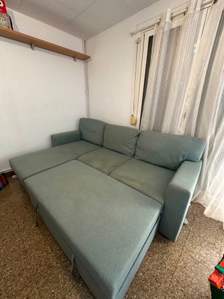 Sofá cama 3 plazas con chaiselongue IKEA