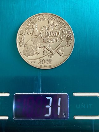Moneda 1 oz Plata Pura 999 Euro 2002