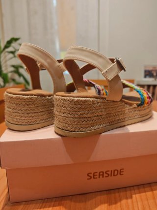 Alpargatas cuña Senda multicolor Talla 37