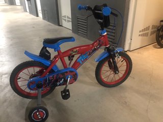 Bicicleta infantil Spiderman 14 pulgadas