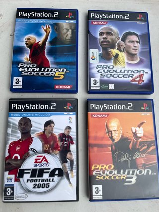 Lote 4 Juegos PS2: FIFA y Pro Evolution Soccer