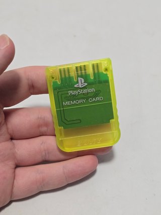 memory card ps1 amarilla Sony - memoria play1